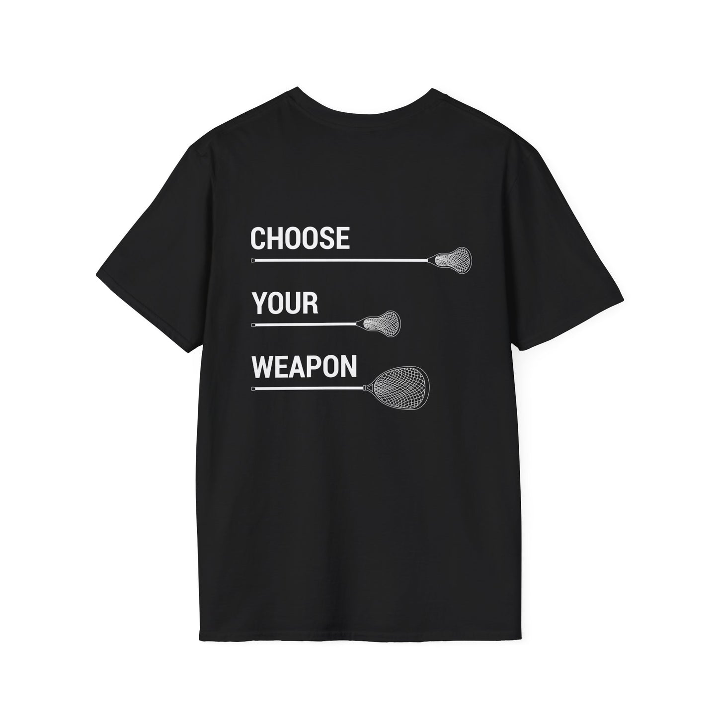 LAX Bros Choose Your Weapon Tee – Adult