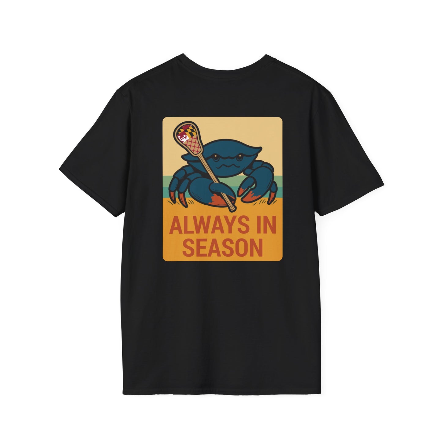 LAX Bros Always in Season Tee - Beach Maryland Flag Edition - Adult
