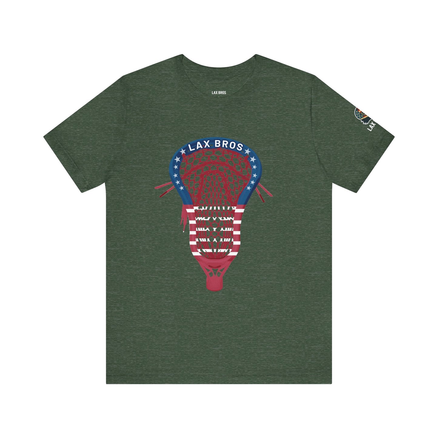 LAX Bros USA Flag Stick Head Tee - Adult