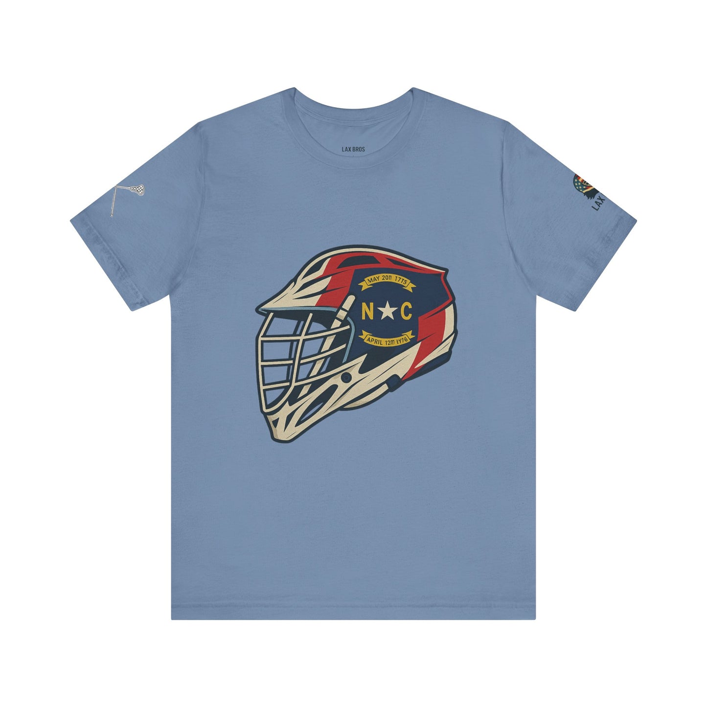 LAX Bros North Carolina Flag Helmet Tee - Adult
