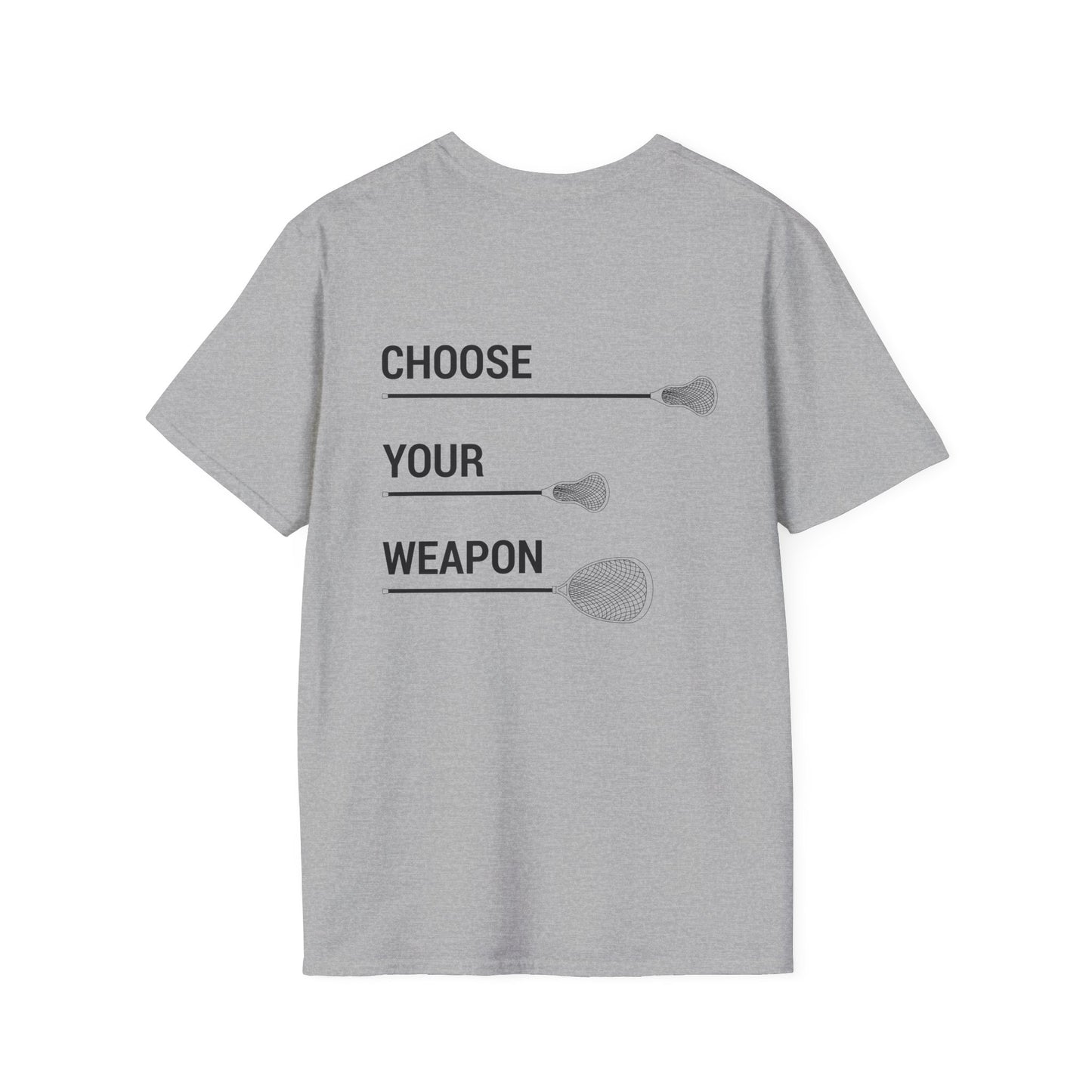 LAX Bros Choose Your Weapon Tee – Adult