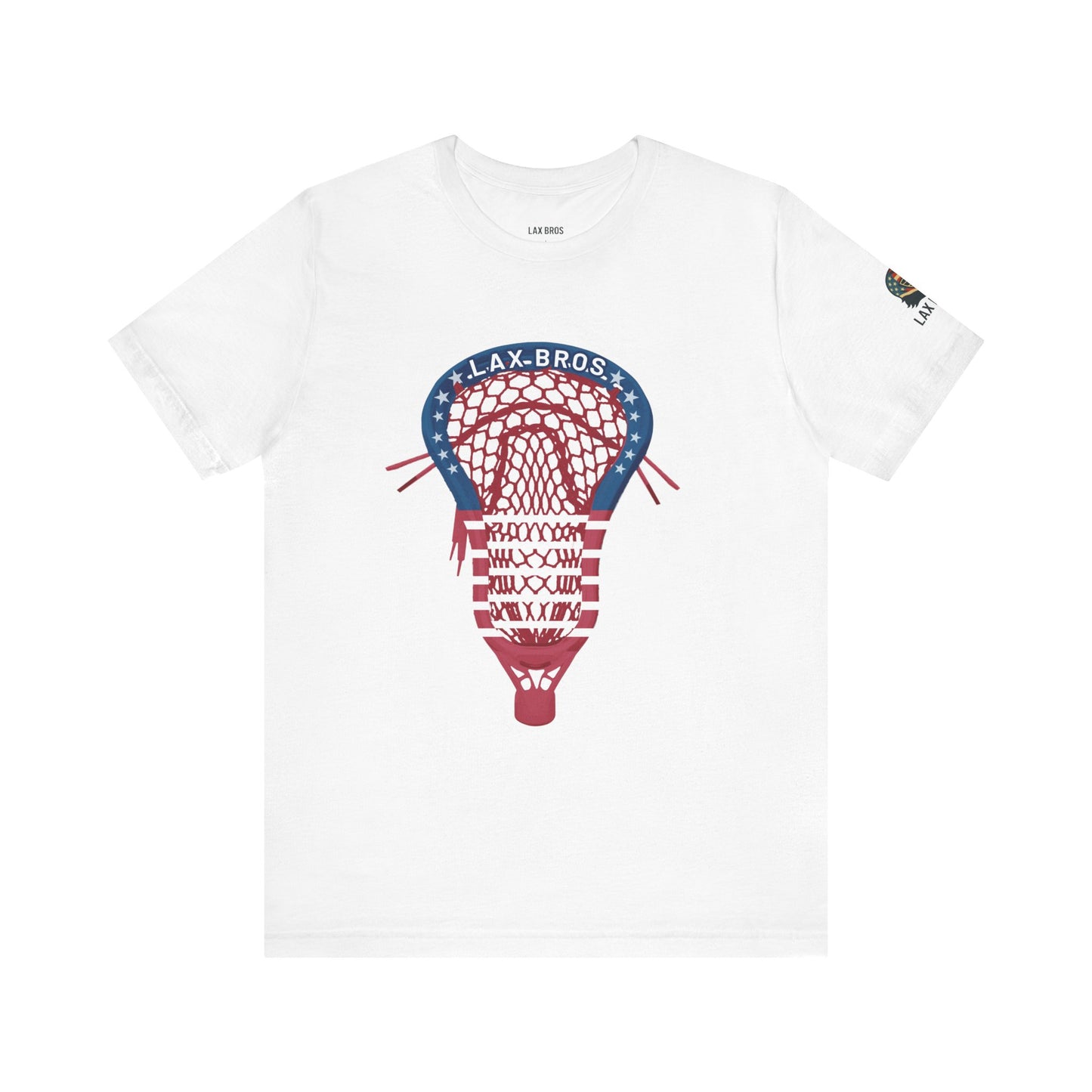 LAX Bros USA Flag Stick Head Tee - Adult