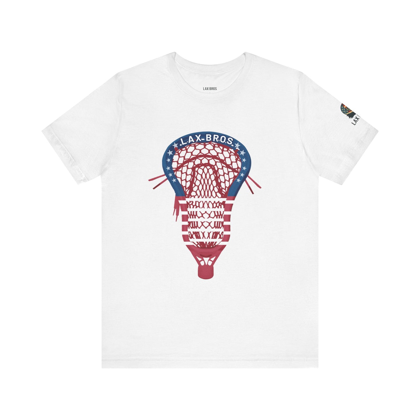 LAX Bros USA Flag Stick Head Tee - Adult