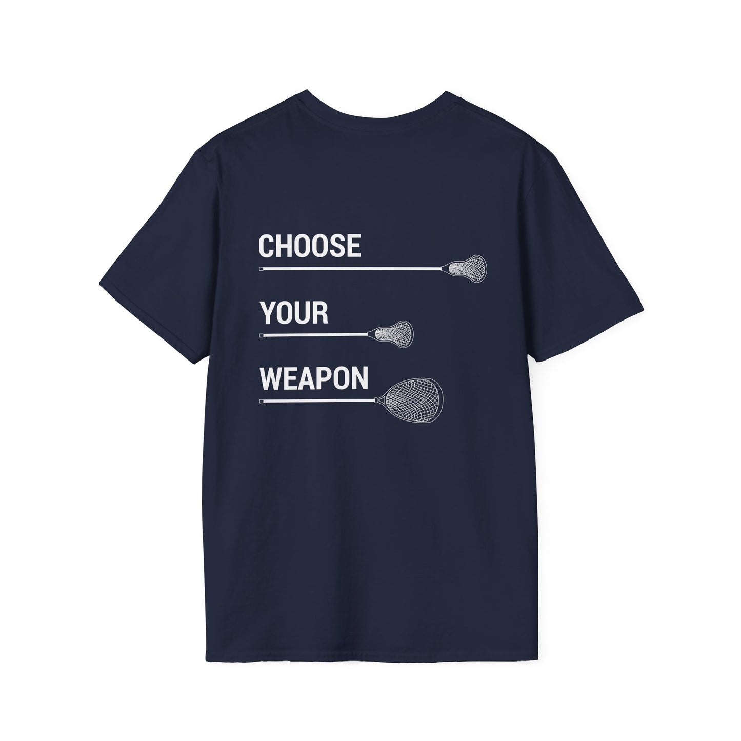 LAX Bros Choose Your Weapon Tee – Adult
