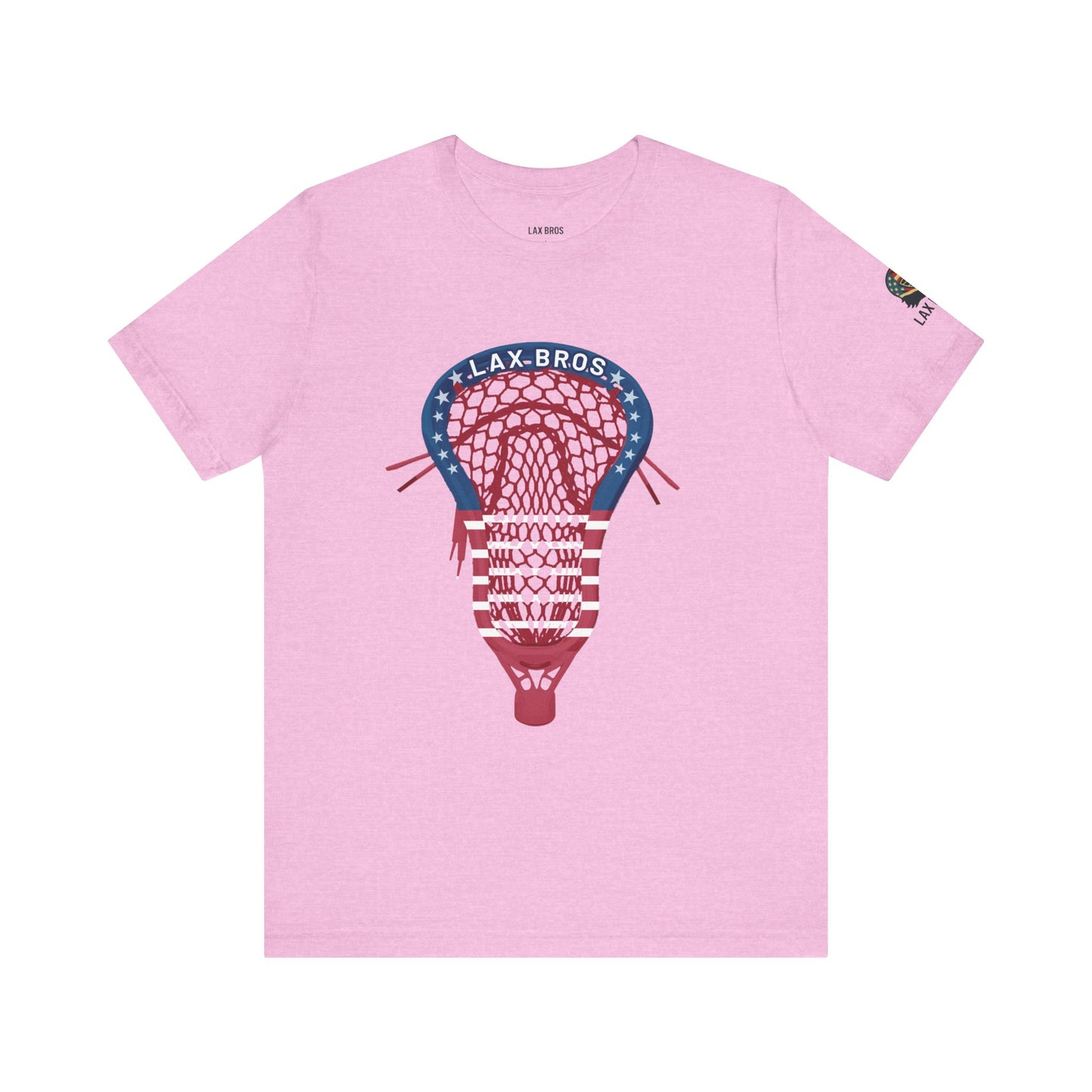LAX Bros USA Flag Stick Head Tee - Adult