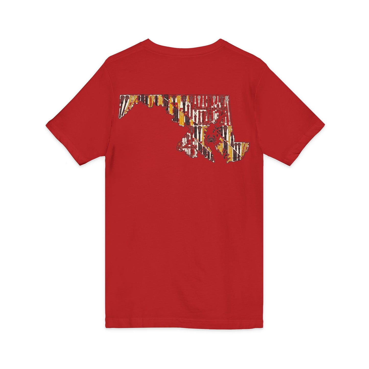 LAX Bros V-Neck Maryland Tee - Adult