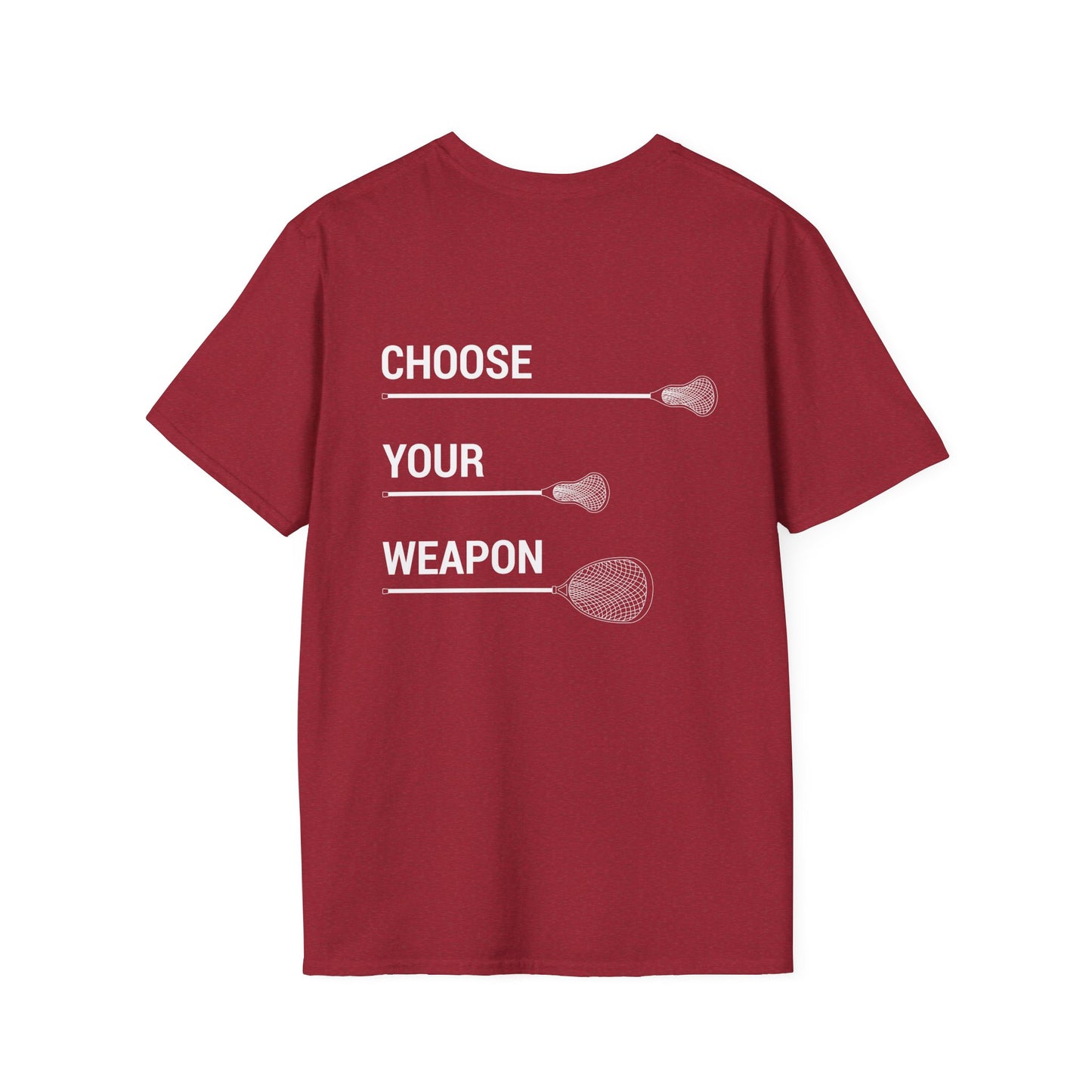 LAX Bros Choose Your Weapon Tee – Adult