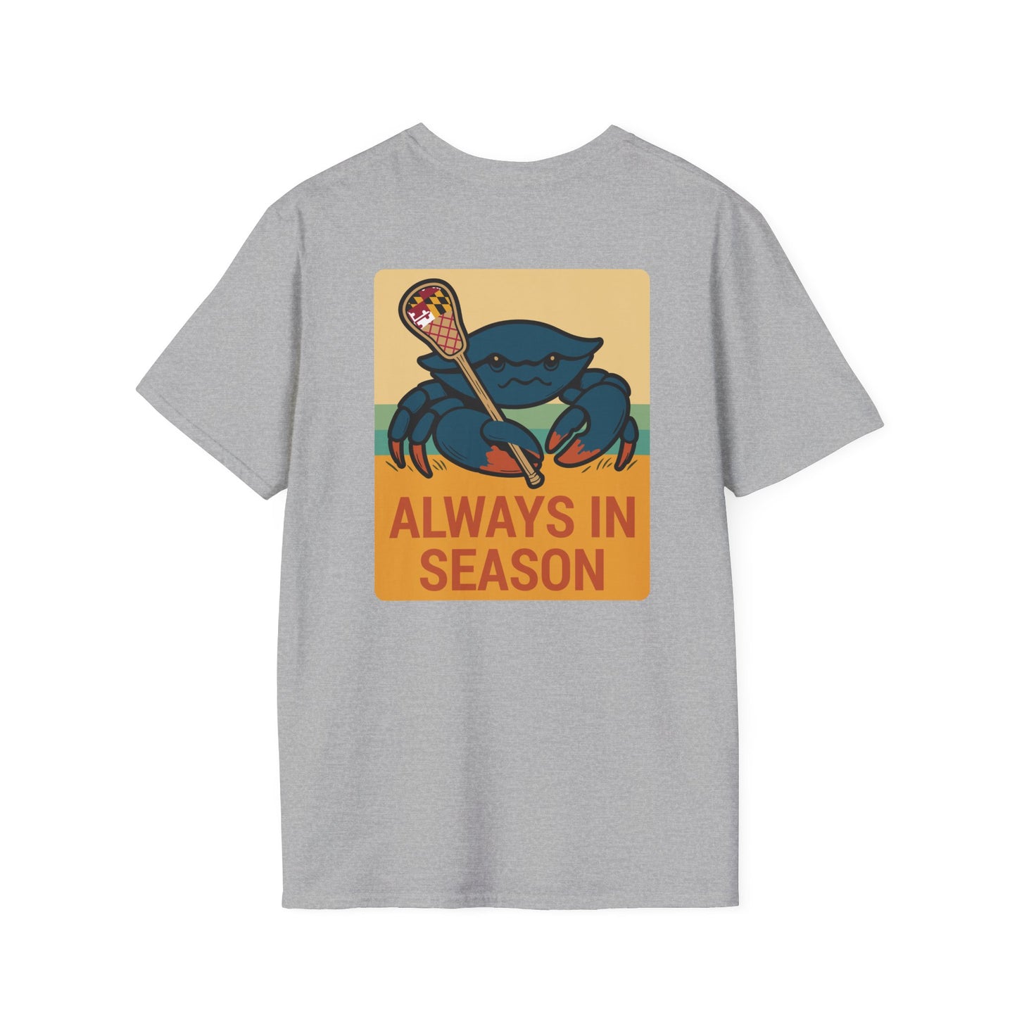 LAX Bros Always in Season Tee - Beach Maryland Flag Edition - Adult