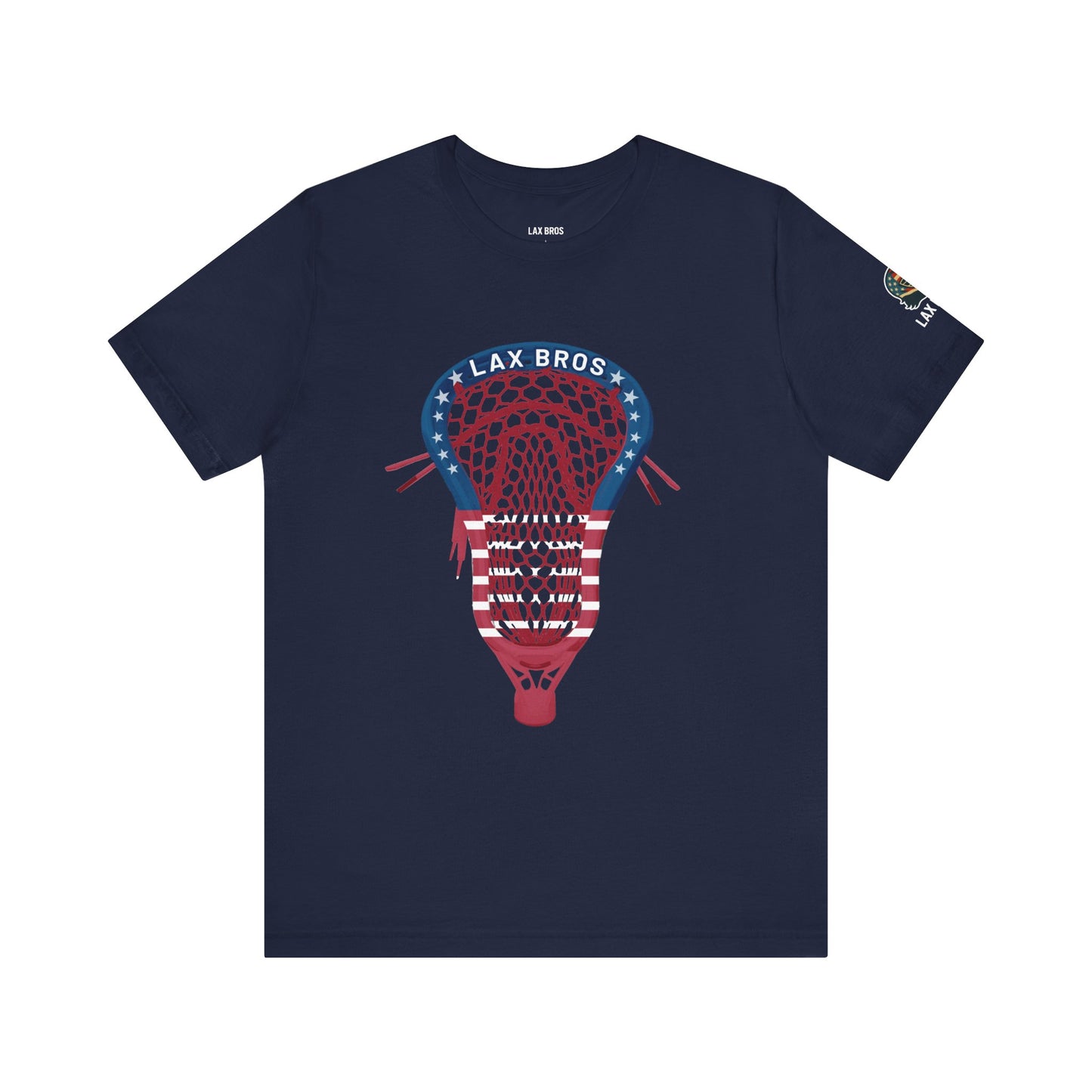 LAX Bros USA Flag Stick Head Tee - Adult
