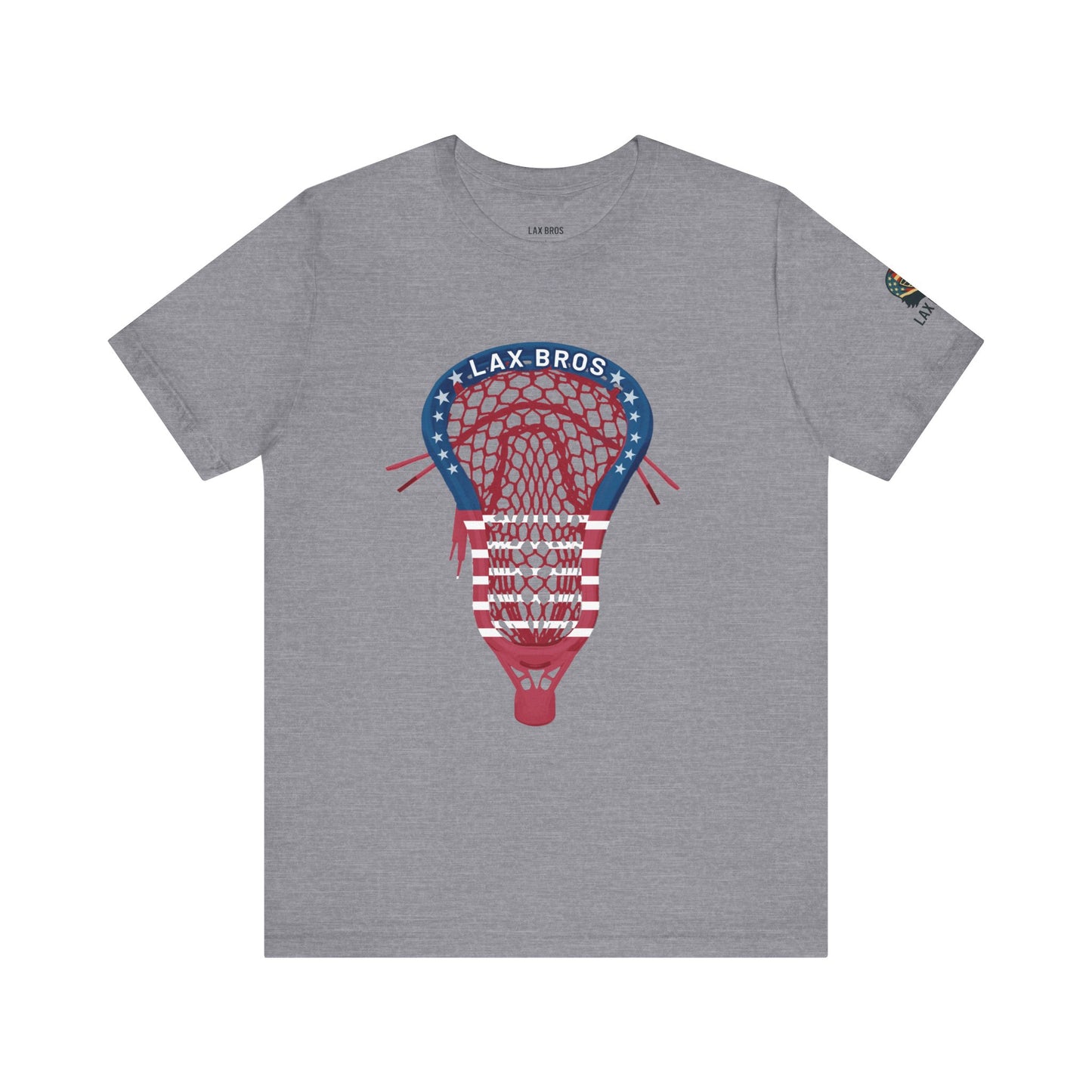 LAX Bros USA Flag Stick Head Tee - Adult