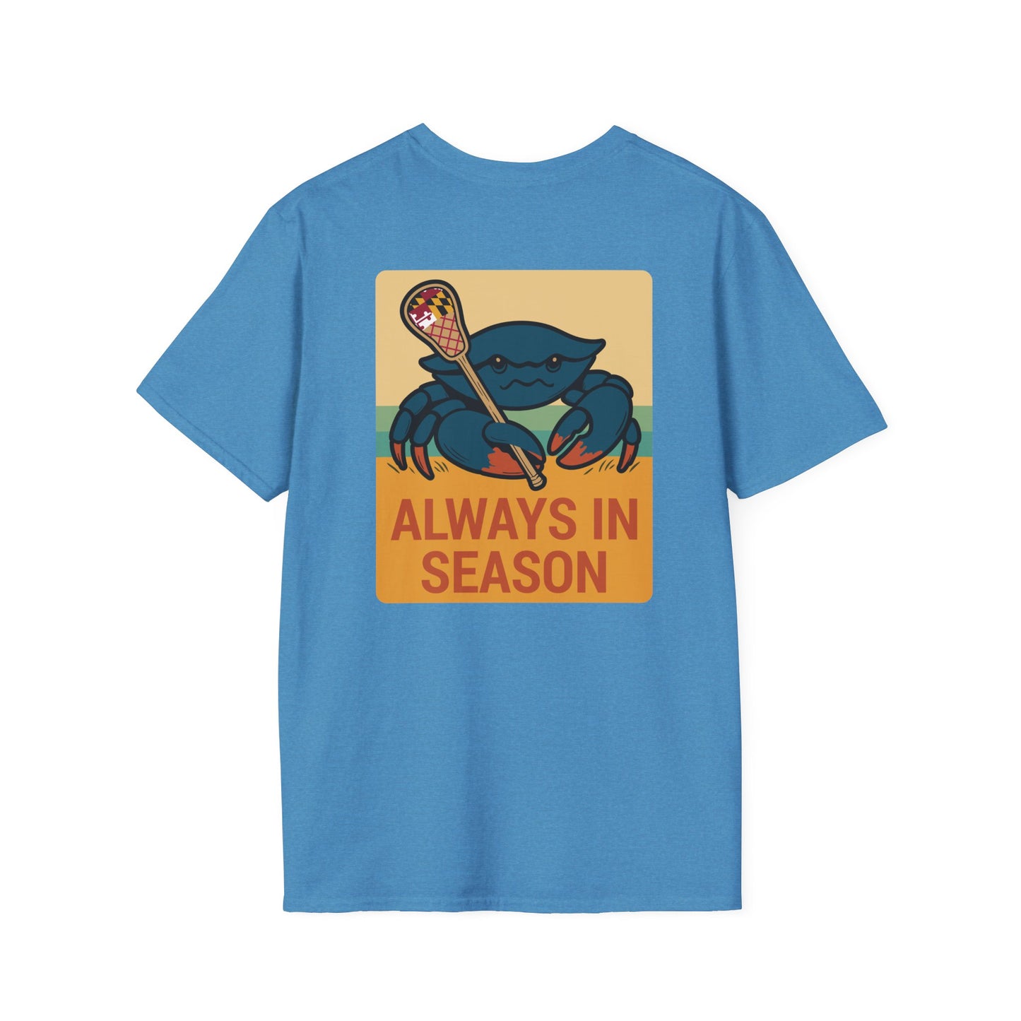 LAX Bros Always in Season Tee - Beach Maryland Flag Edition - Adult