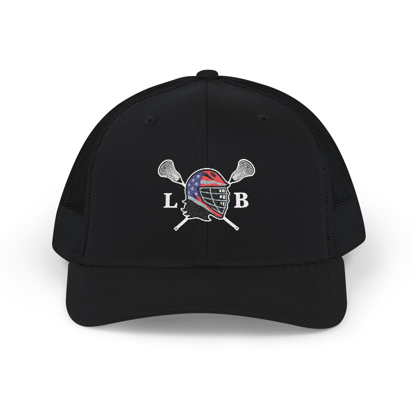 LAX Bros Crossed Sticks Trucker Hat – LB Helmet Edition (Richardson 112