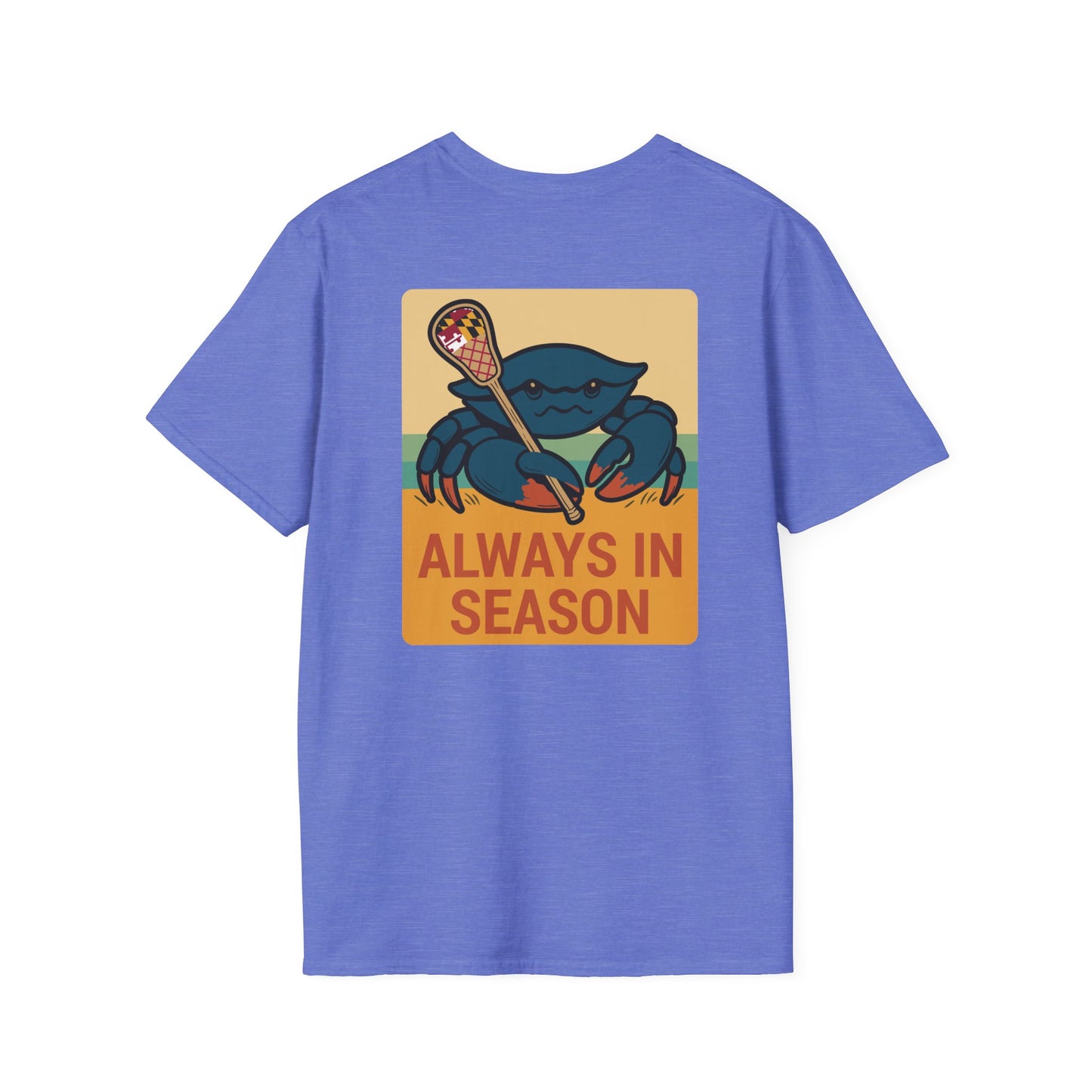 LAX Bros Always in Season Tee - Beach Maryland Flag Edition - Adult