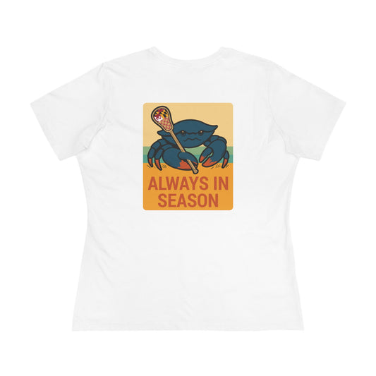 LAX Broettes Always in Season – Women’s Tee (Maryland Flag Beach Edition)