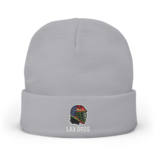 LAX Bros Embroidered Knit Beanie - Hat