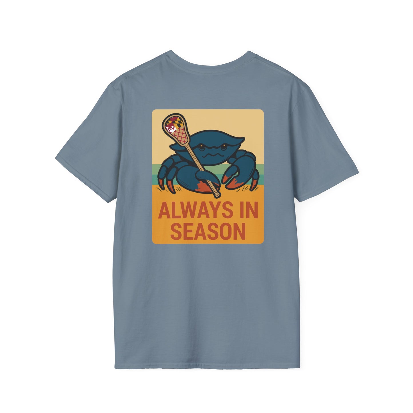 LAX Bros Always in Season Tee - Beach Maryland Flag Edition - Adult