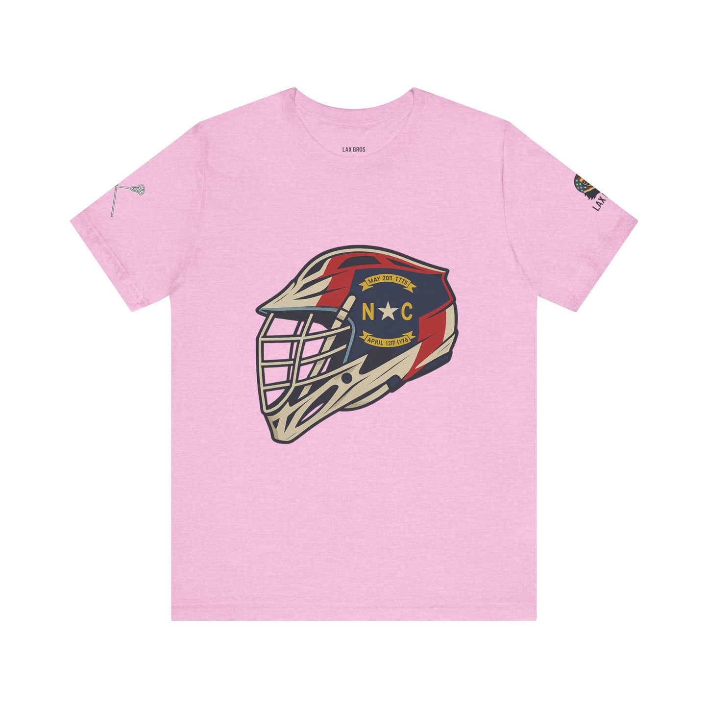 LAX Bros North Carolina Flag Helmet Tee - Adult