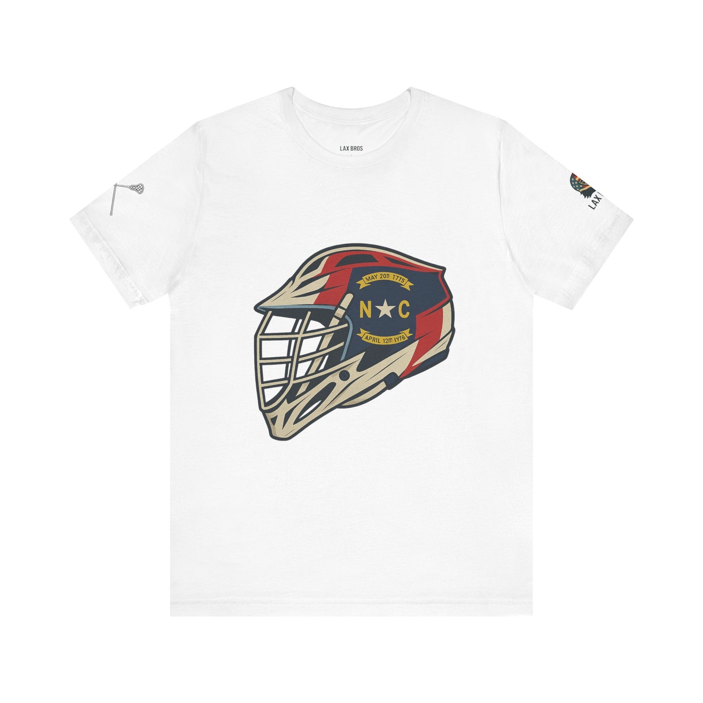 LAX Bros North Carolina Flag Helmet Tee - Adult