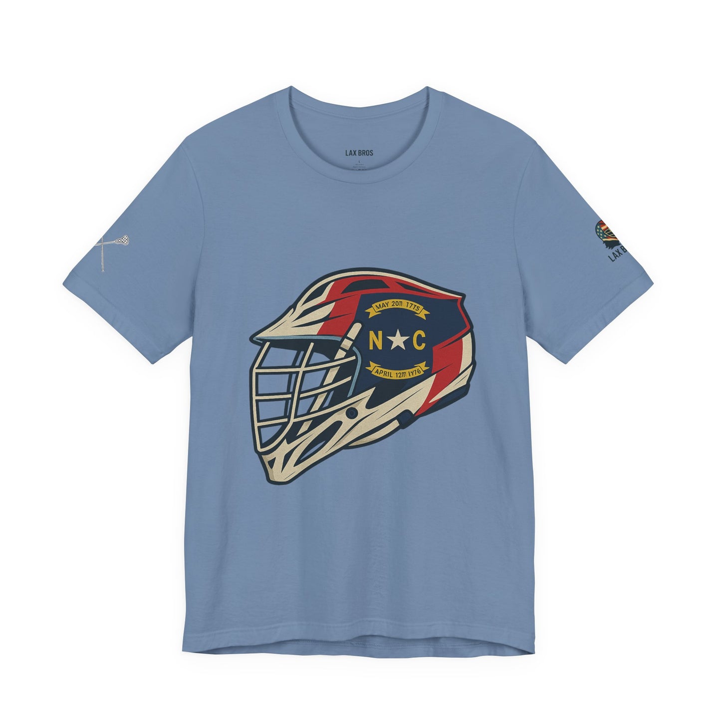 LAX Bros North Carolina Flag Helmet Tee - Adult