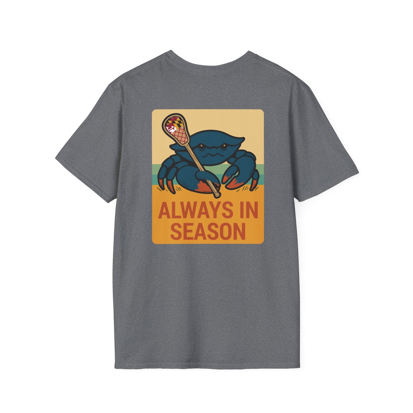 LAX Bros Always in Season Tee - Beach Maryland Flag Edition - Adult