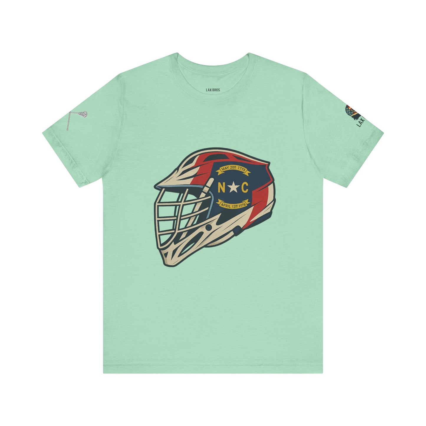 LAX Bros North Carolina Flag Helmet Tee - Adult
