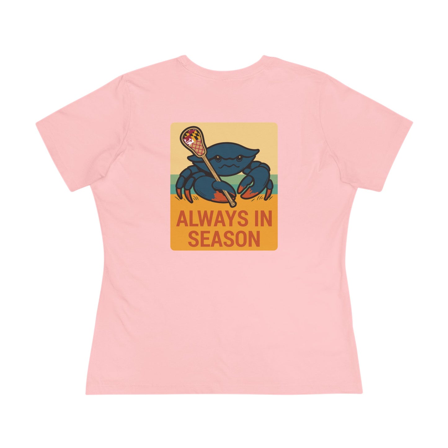 LAX Broettes Always in Season – Women’s Tee (Maryland Flag Beach Edition)