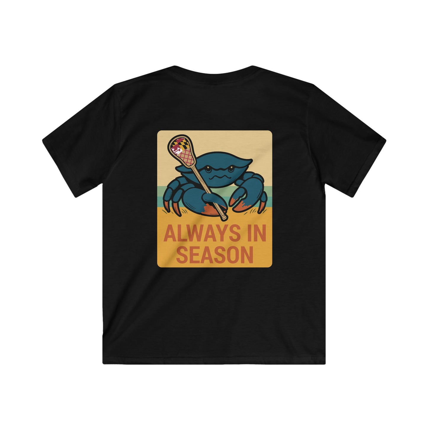 Youth LAX Bros “Always in Season” Tee (Maryland Flag Beach Edition)