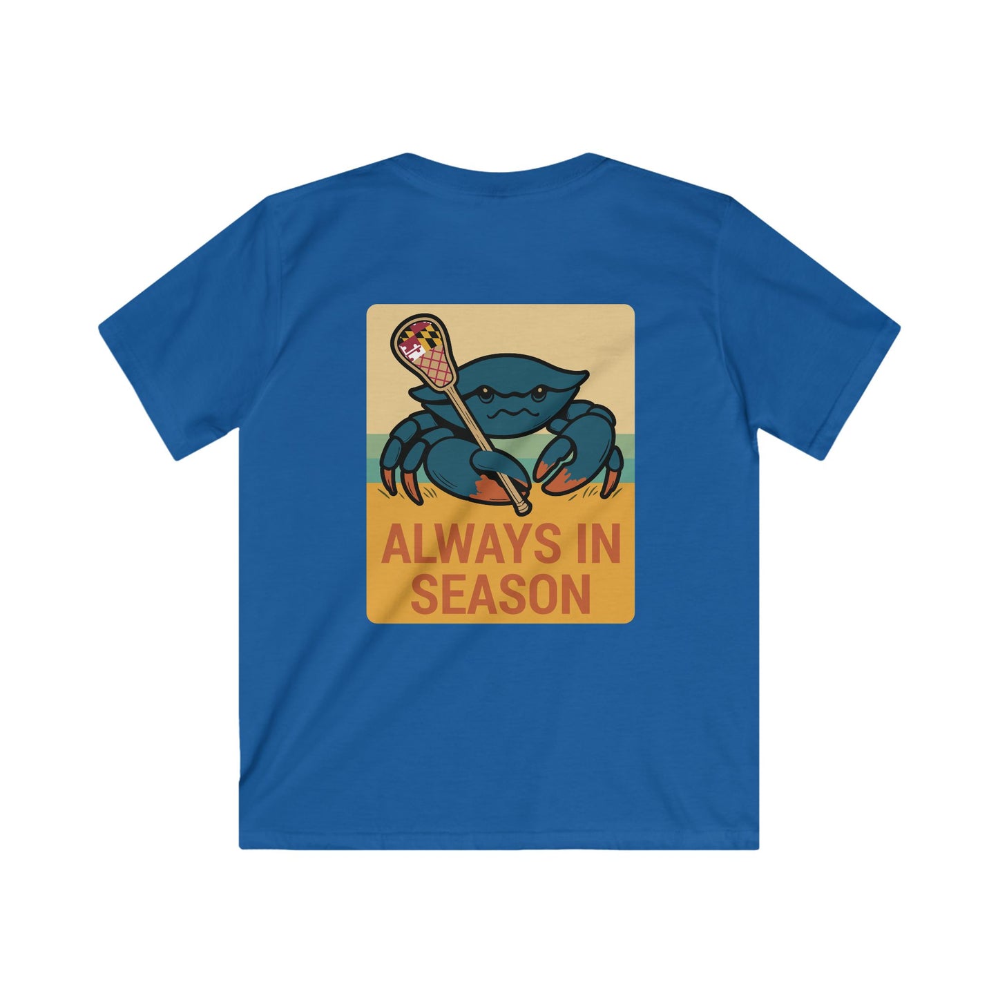 Youth LAX Bros “Always in Season” Tee (Maryland Flag Beach Edition)