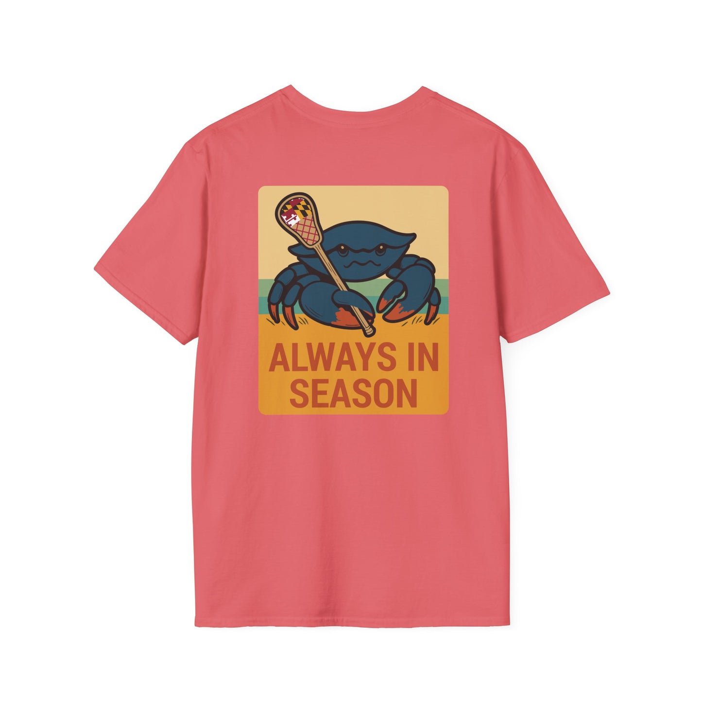 LAX Bros Always in Season Tee - Beach Maryland Flag Edition - Adult