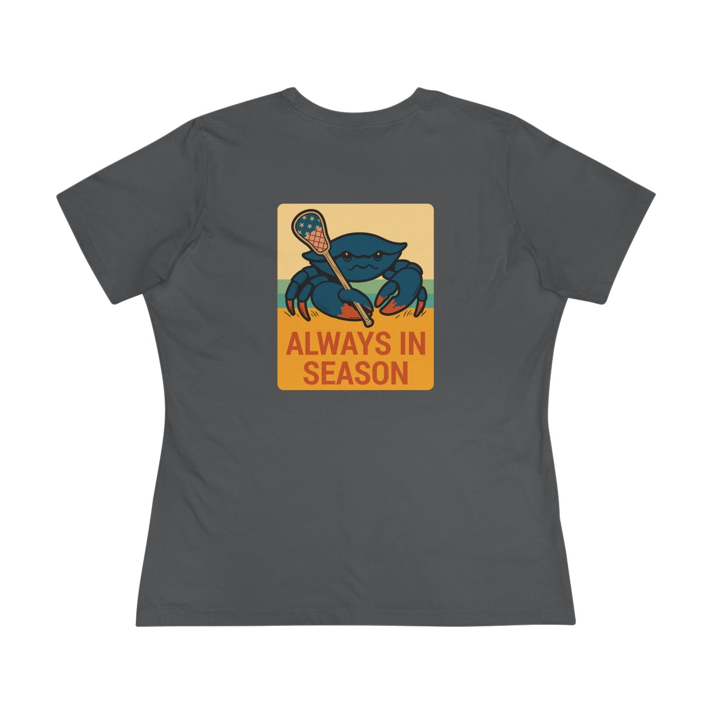 LAX Broettes Always in Season – Women’s Tee (USA Flag Beach Edition)