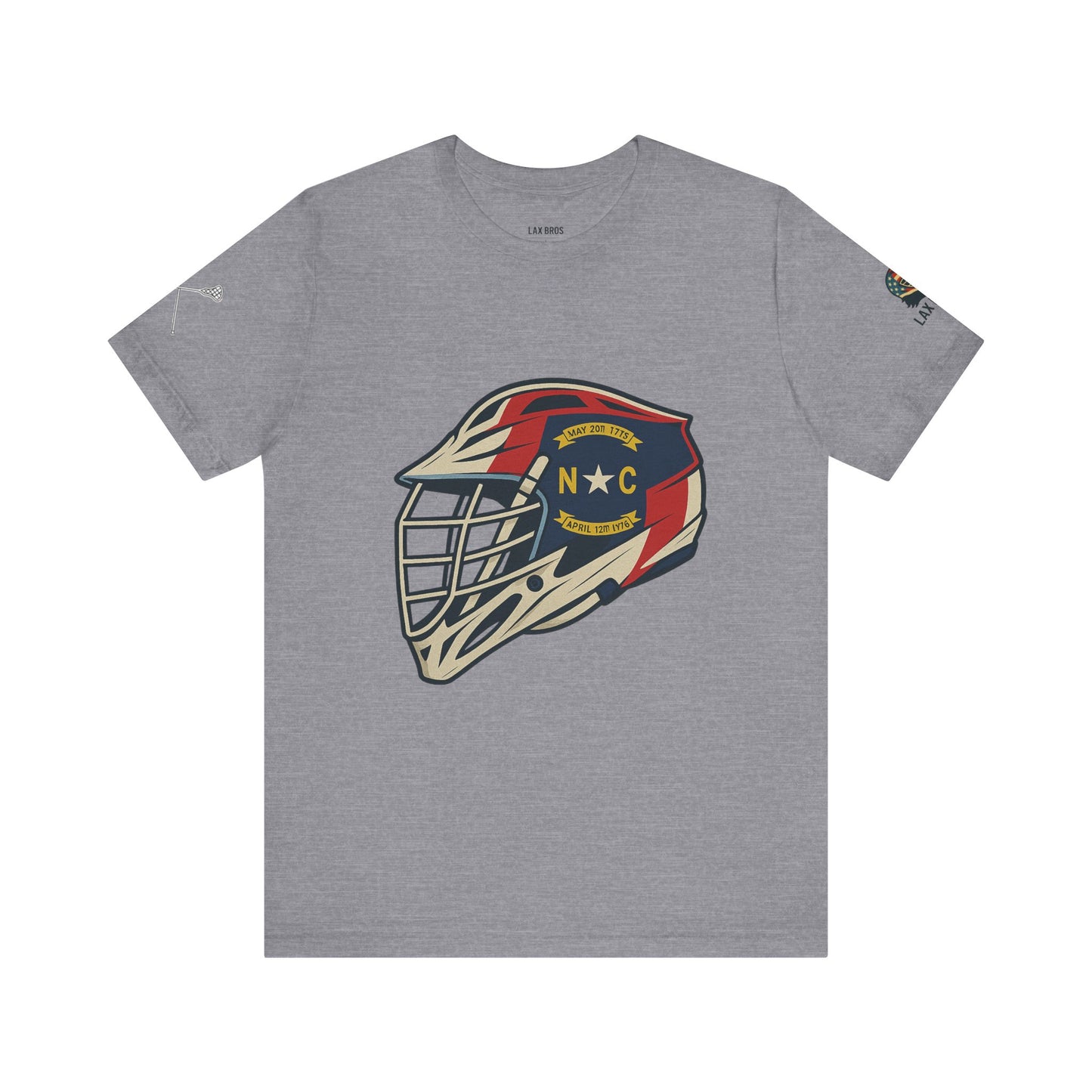 LAX Bros North Carolina Flag Helmet Tee - Adult