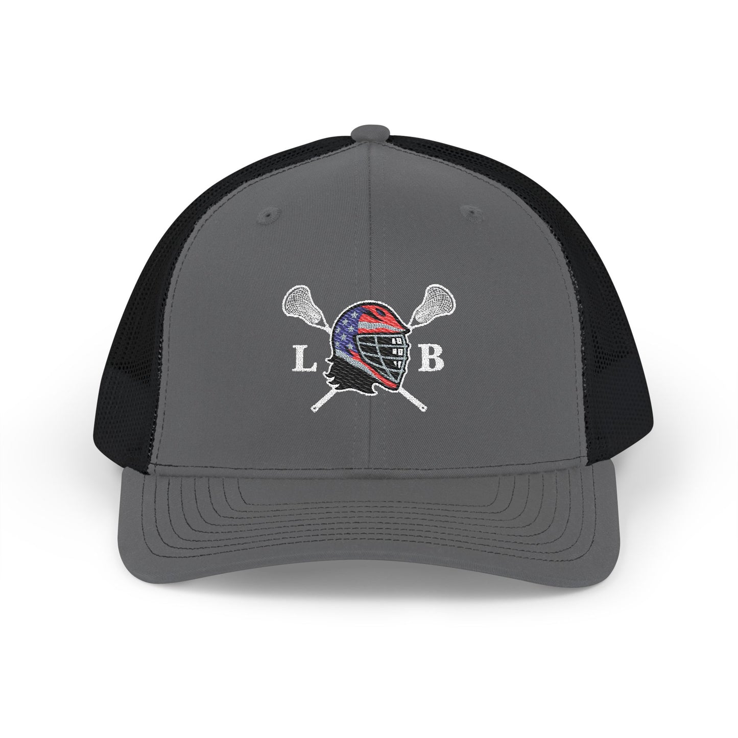 LAX Bros Crossed Sticks Trucker Hat – LB Helmet Edition (Richardson 112