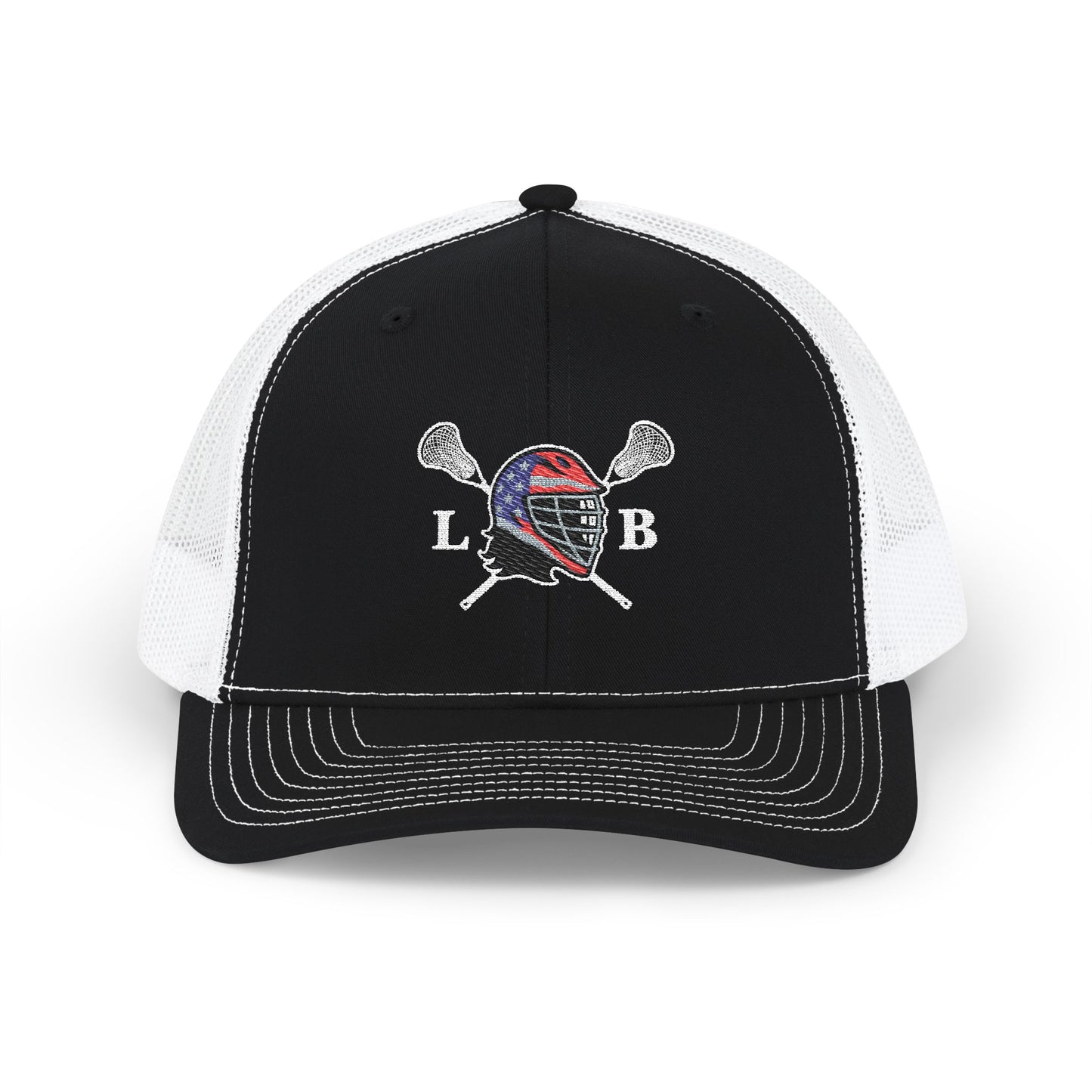 LAX Bros Crossed Sticks Trucker Hat – LB Helmet Edition (Richardson 112