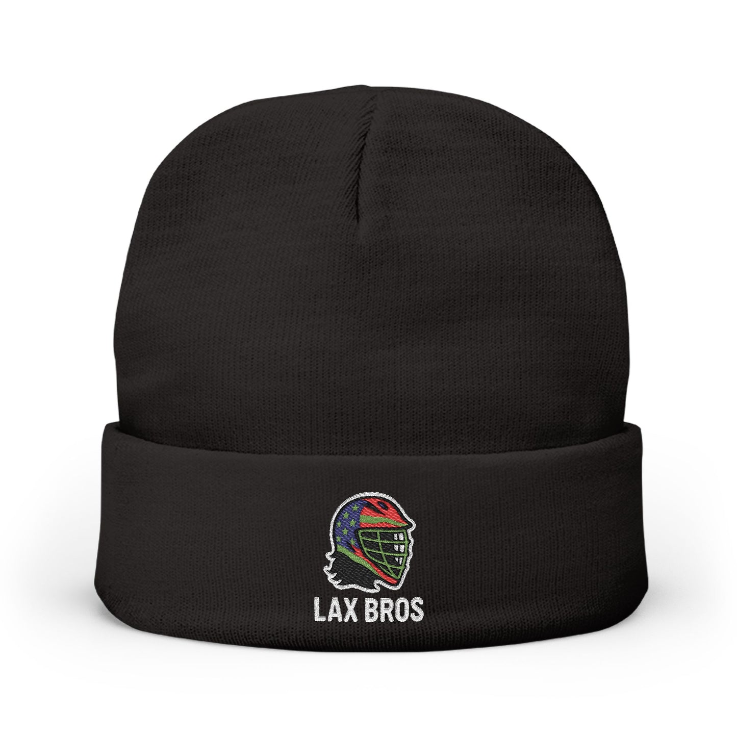 LAX Bros Embroidered Knit Beanie - Hat