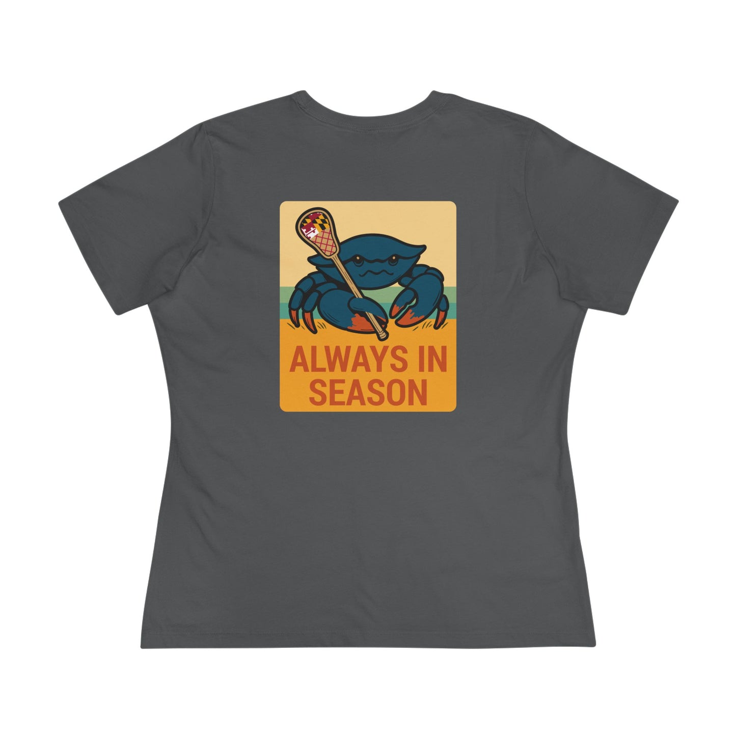 LAX Broettes Always in Season – Women’s Tee (Maryland Flag Beach Edition)