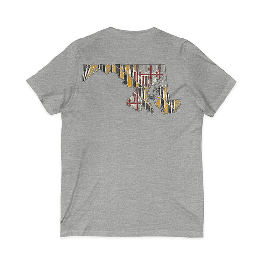 LAX Bros V-Neck Maryland Tee - Adult