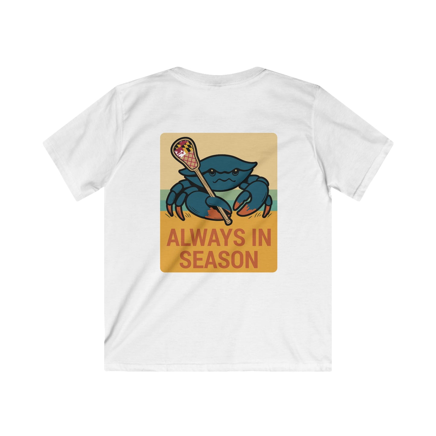 Youth LAX Bros “Always in Season” Tee (Maryland Flag Beach Edition)