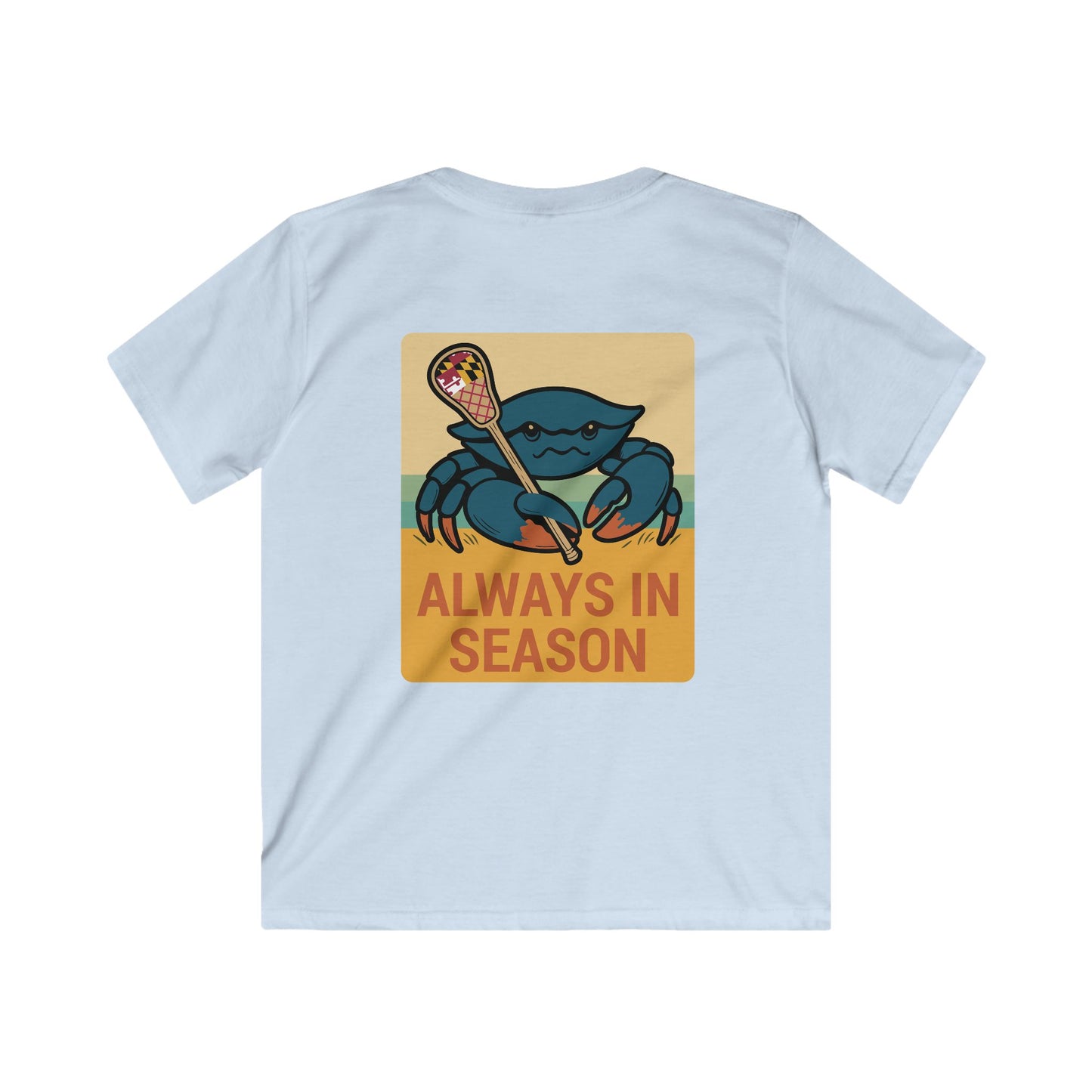 Youth LAX Bros “Always in Season” Tee (Maryland Flag Beach Edition)