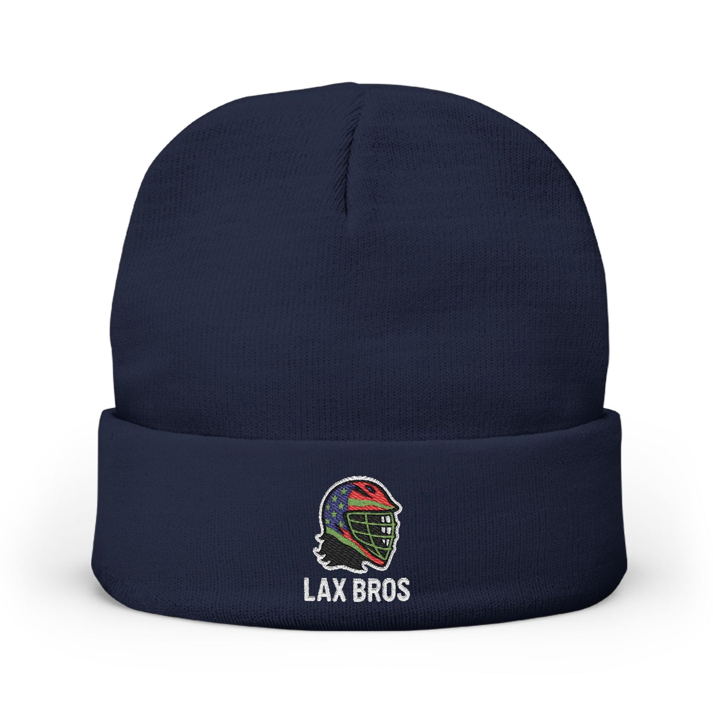 LAX Bros Embroidered Knit Beanie - Hat