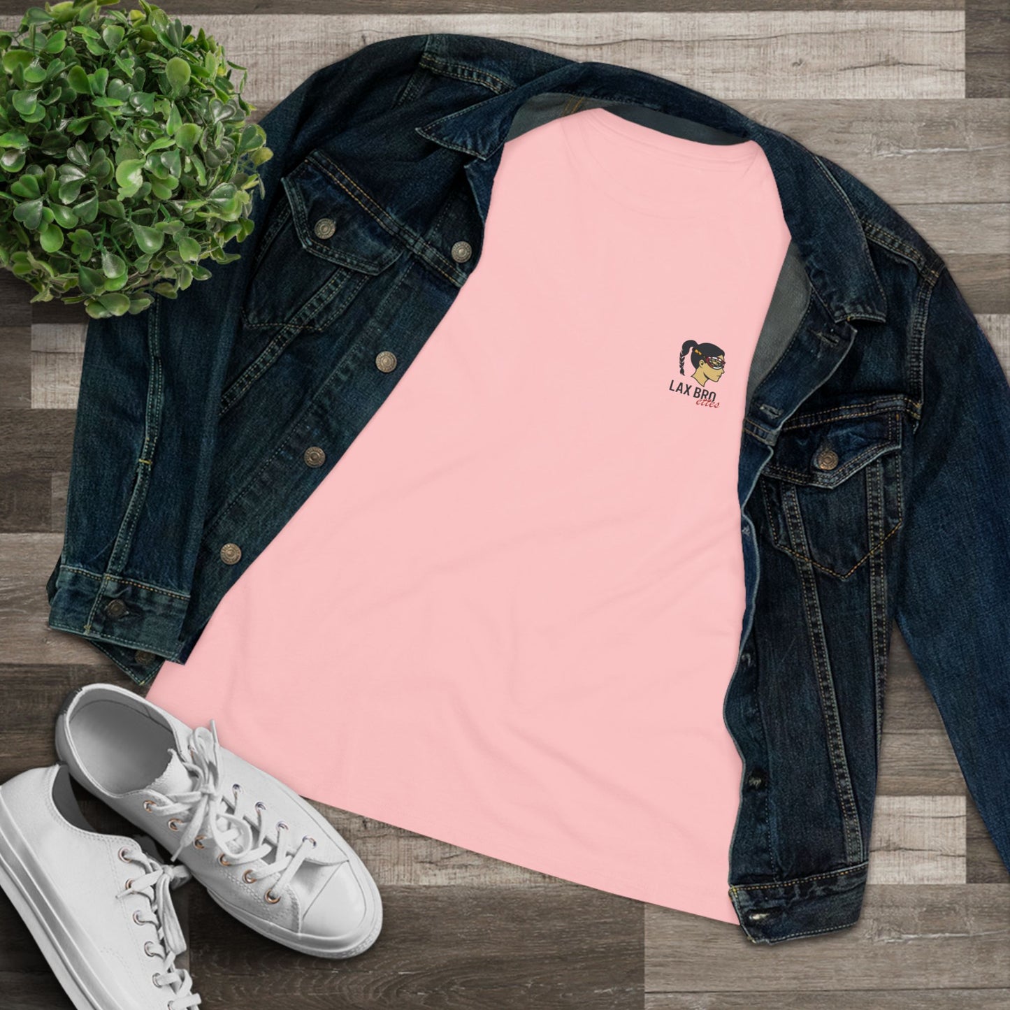 LAX Broettes Eat. Sleep. LAX. Repeat. – Women’s Tee (MD Flag Edition)