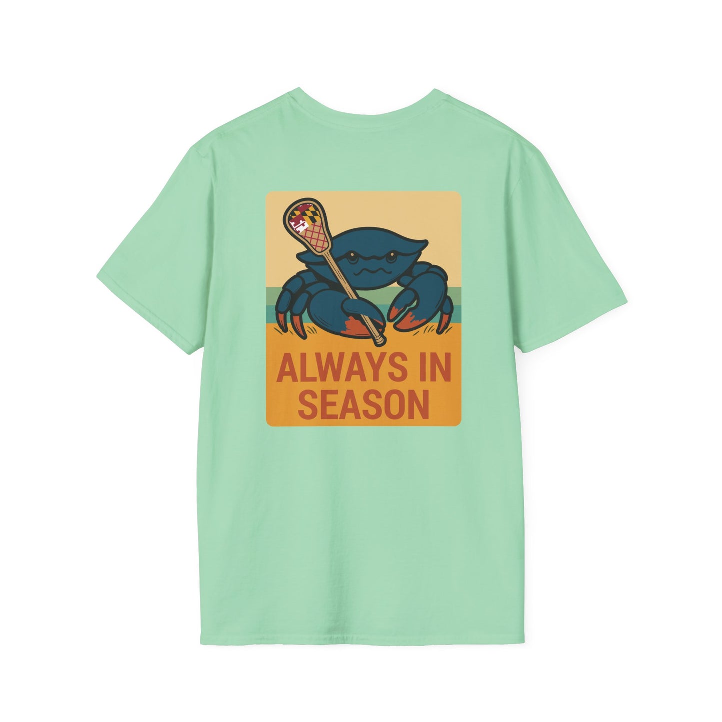 LAX Bros Always in Season Tee - Beach Maryland Flag Edition - Adult