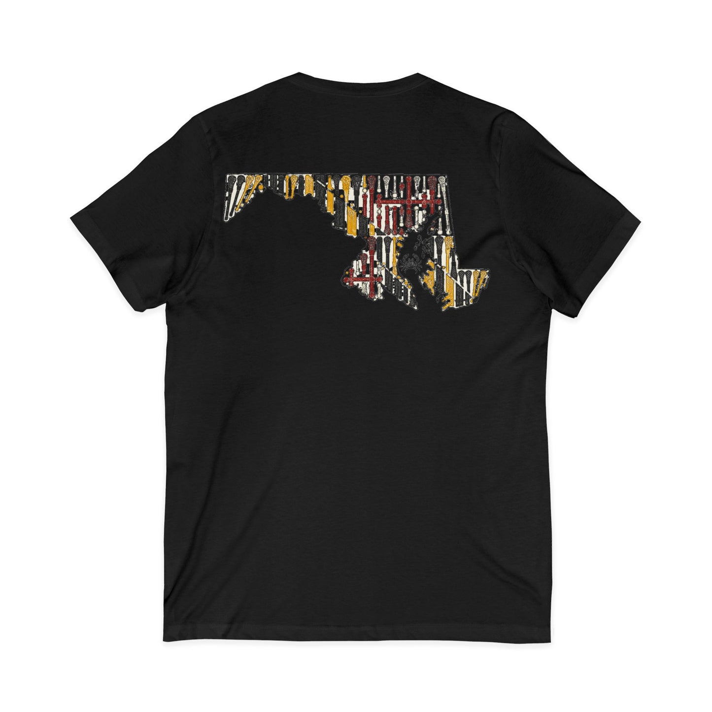 LAX Bros V-Neck Maryland Tee - Adult