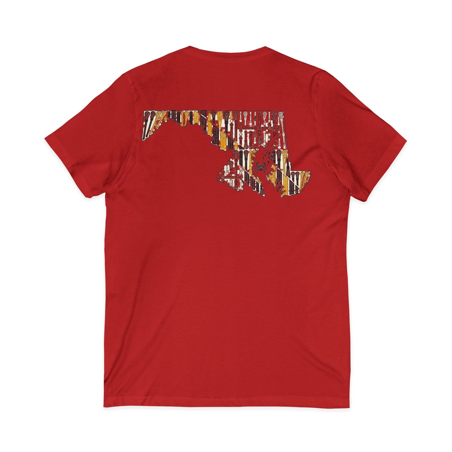 LAX Bros V-Neck Maryland Tee - Adult