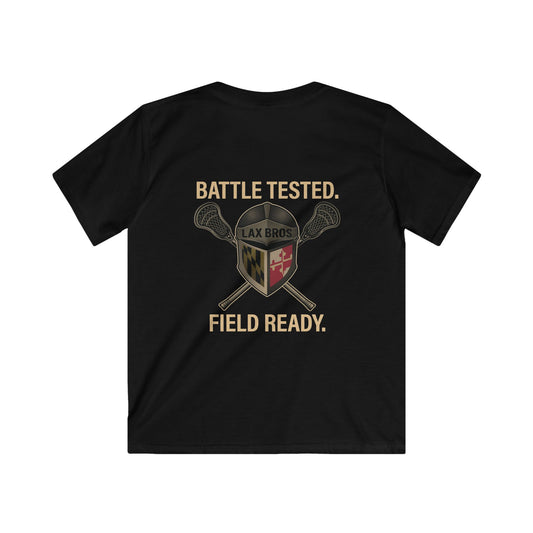 Youth LAX Bros Battle Tested. Field Ready. Tee