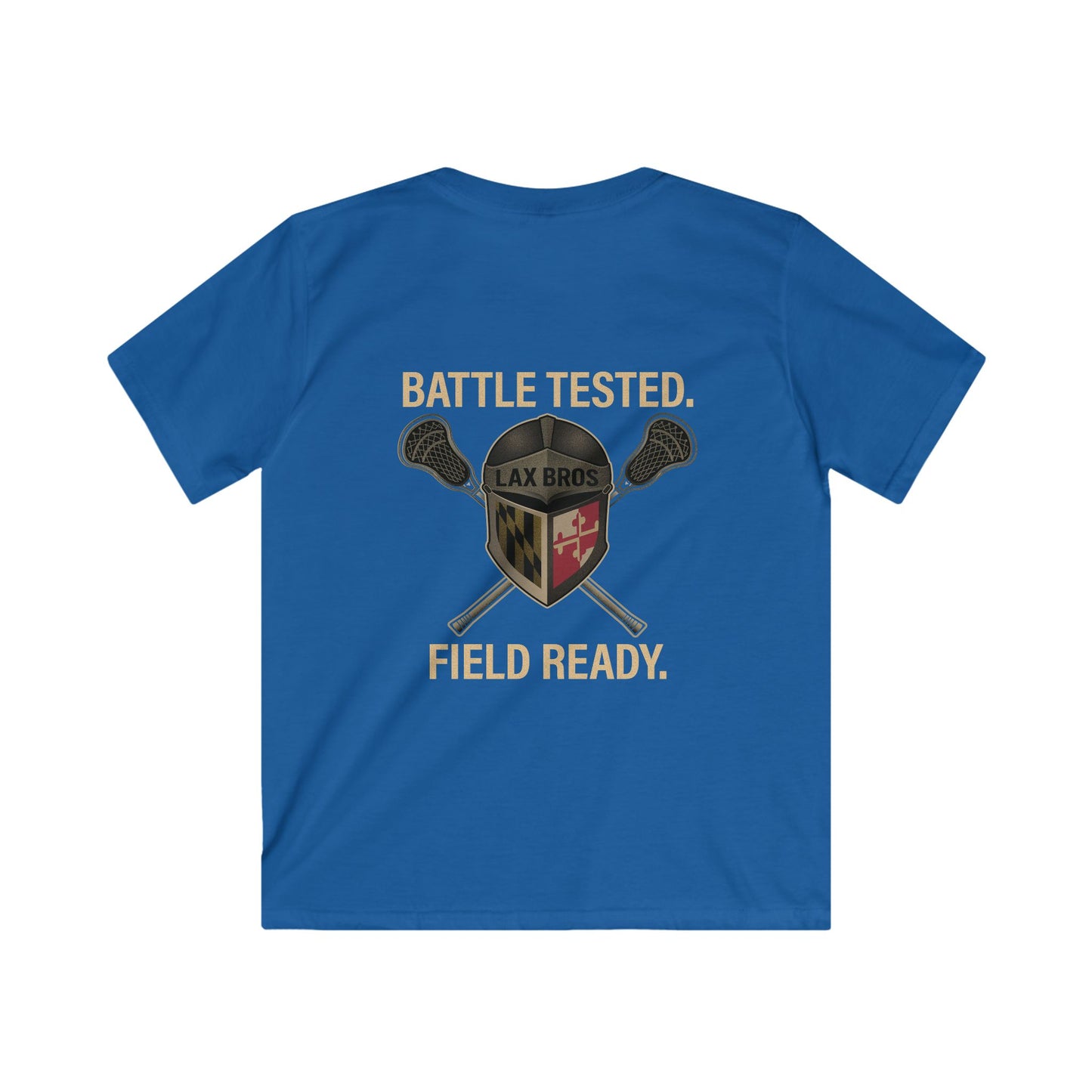 Youth LAX Bros Battle Tested. Field Ready. Tee