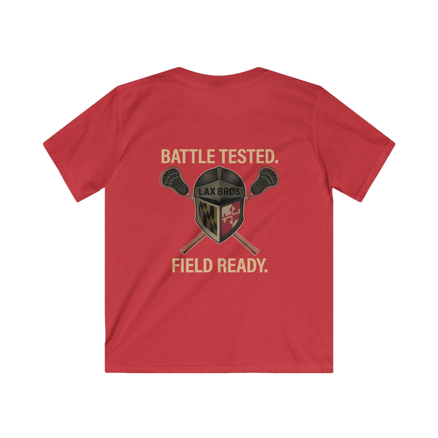 Youth LAX Bros Battle Tested. Field Ready. Tee